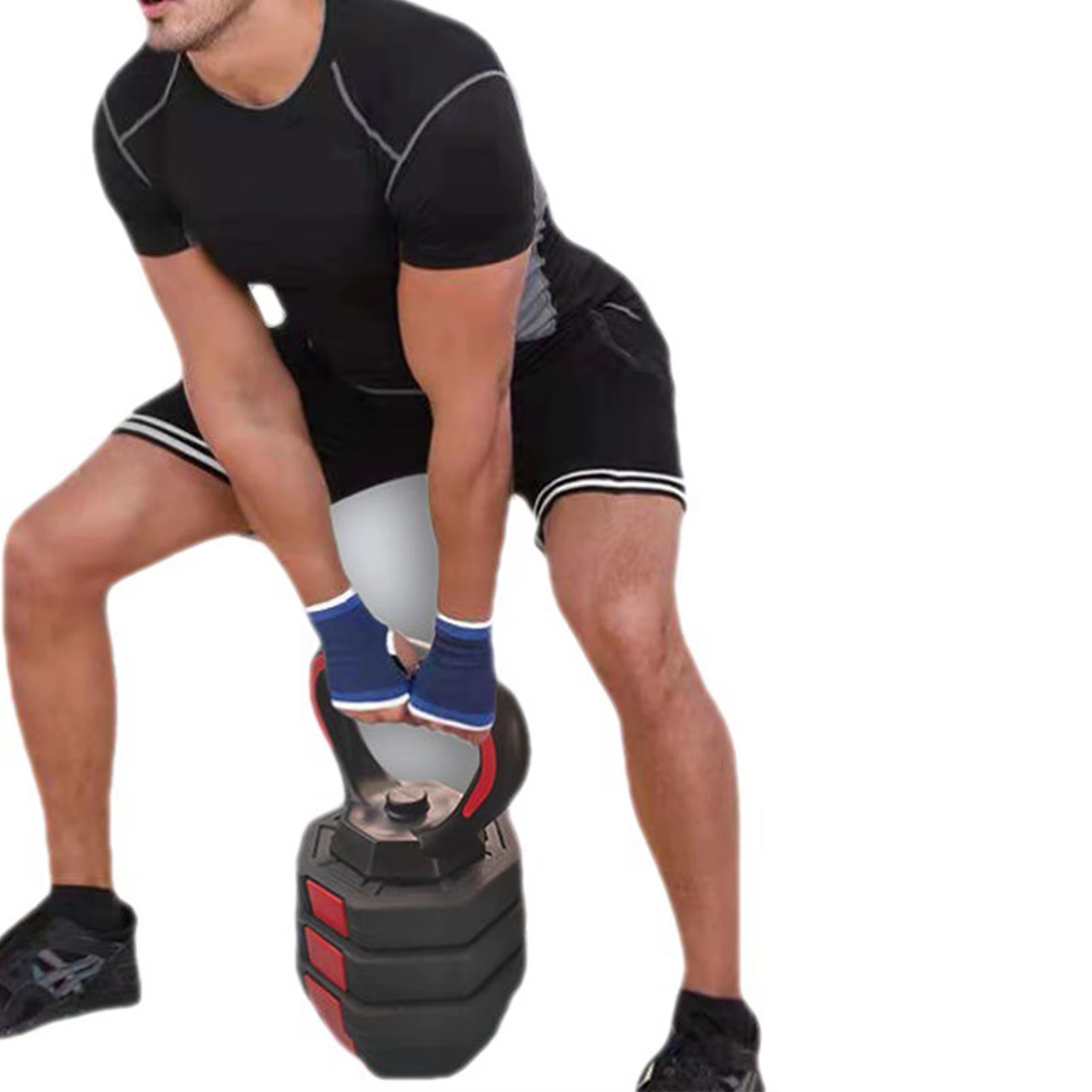 Pesas Kettlebell Handle Base Multipurpose Dumbell Grips Bases Kettlebell for Workout Weight Plates Arm Strength Kettle Bell Grip