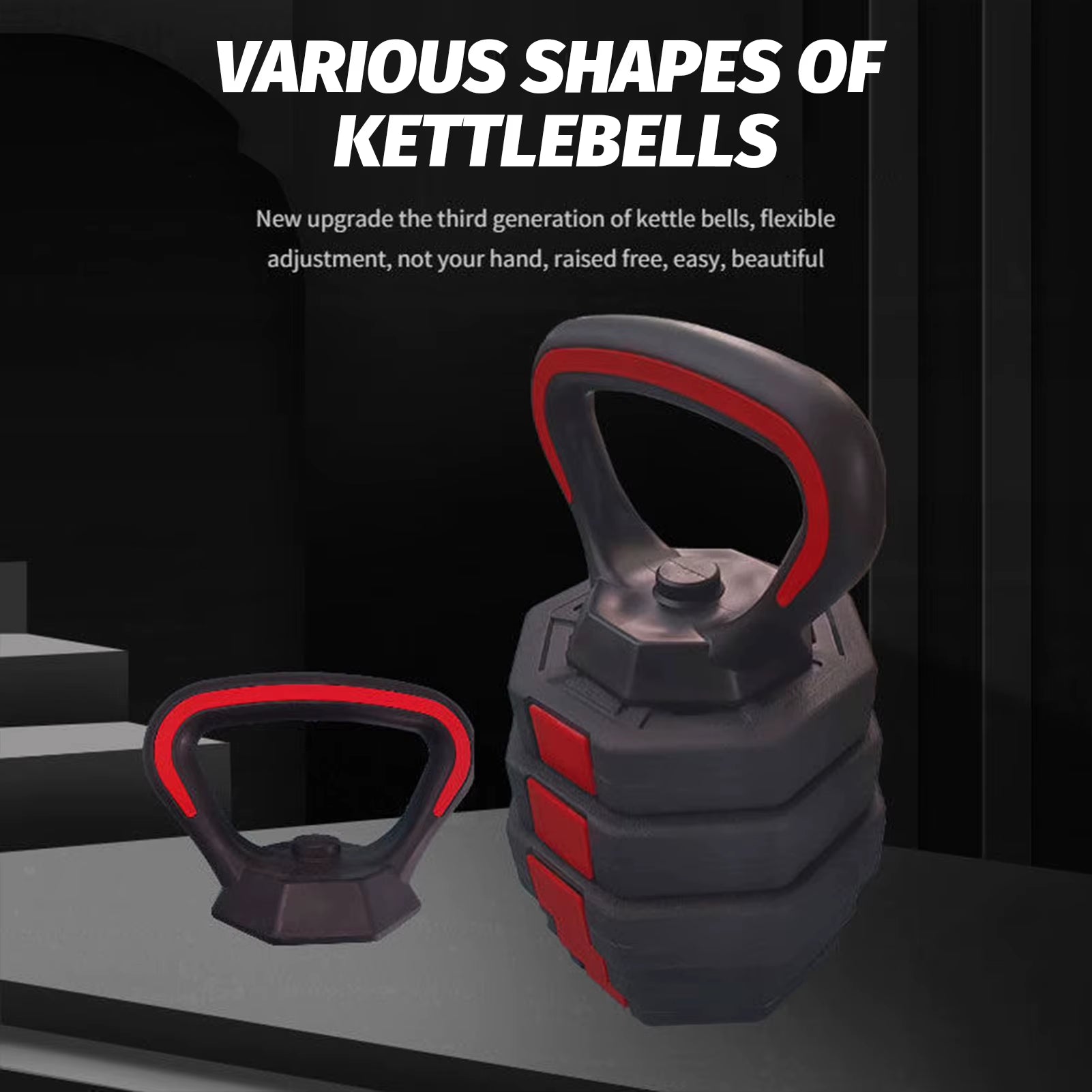 Pesas Kettlebell Handle Base Multipurpose Dumbell Grips Bases Kettlebell for Workout Weight Plates Arm Strength Kettle Bell Grip