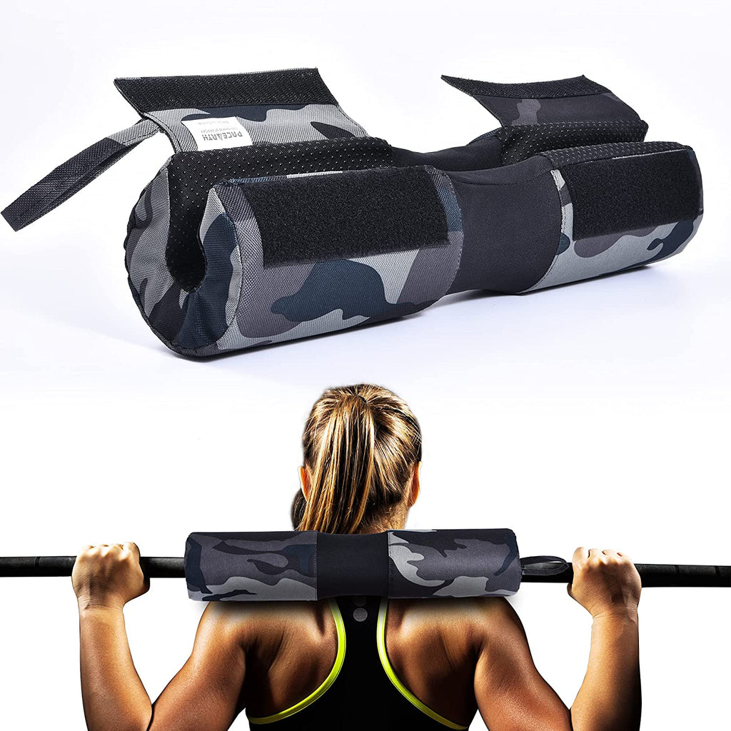 Barbell Pad for Hip Thrust, Standard Barbell Protective Foam, Squat Bar Pad with Closure, Neck & Shoulder Padding Hip Thrust Pad, Fits All Standard and Olympic Bars
