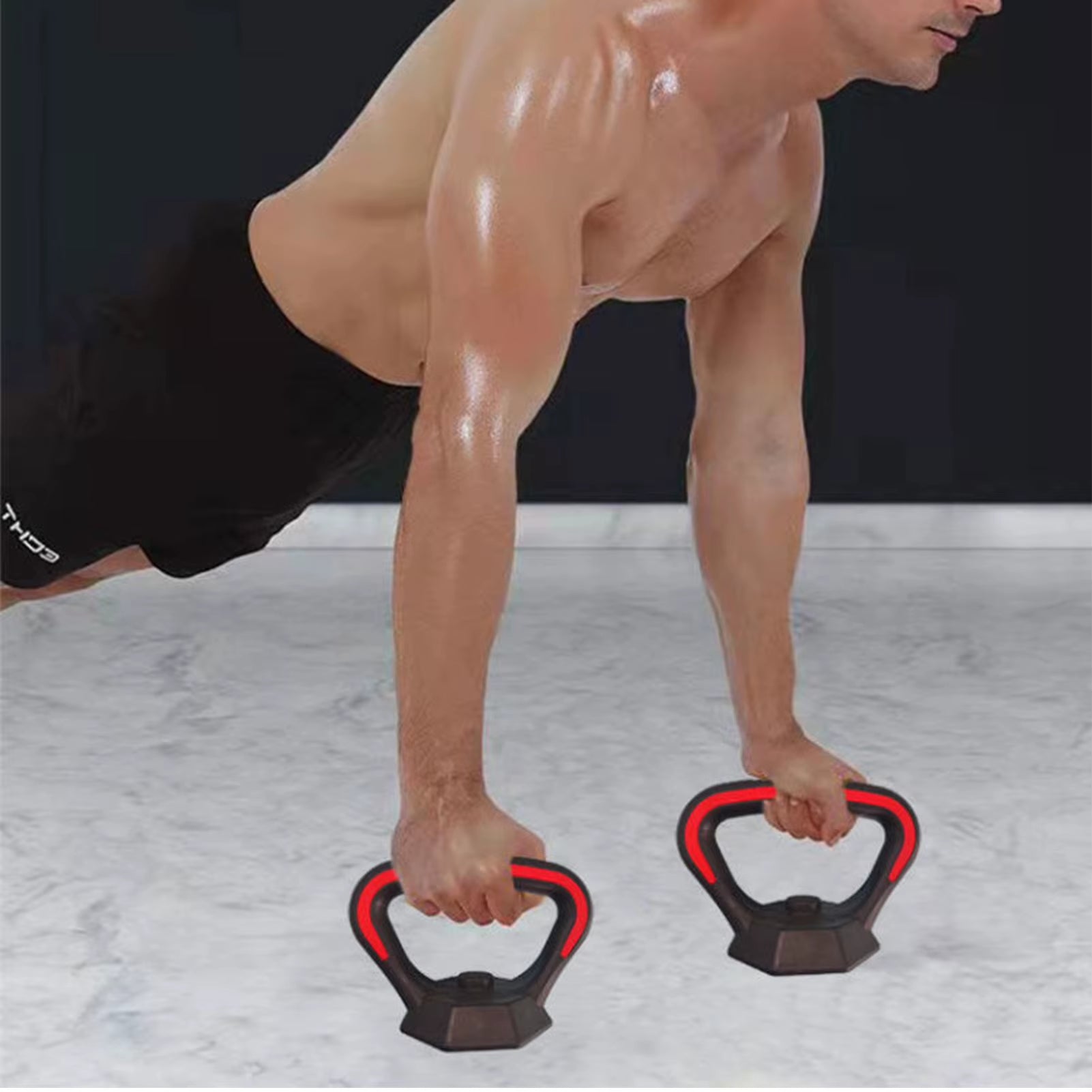 Pesas Kettlebell Handle Base Multipurpose Dumbell Grips Bases Kettlebell for Workout Weight Plates Arm Strength Kettle Bell Grip