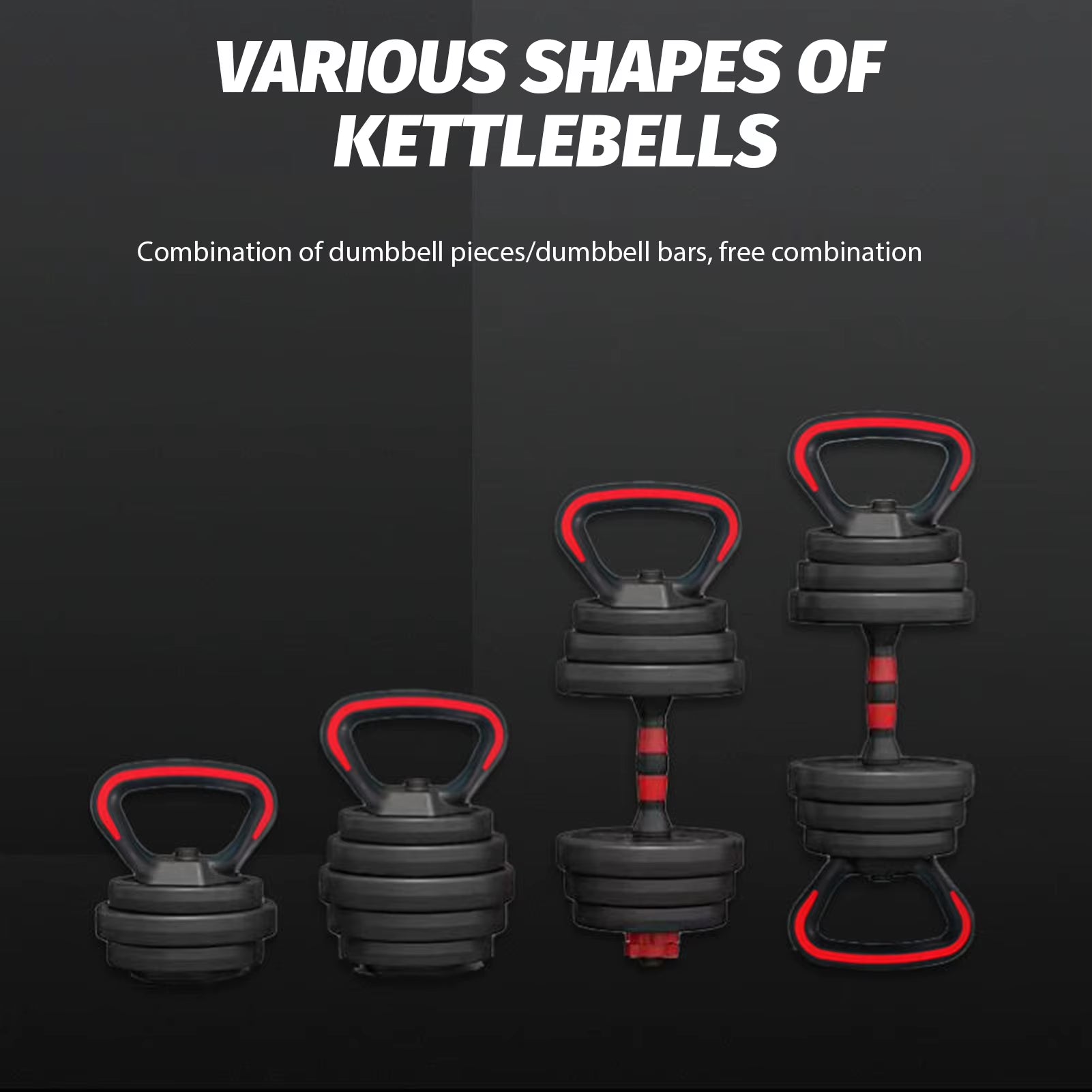 Pesas Kettlebell Handle Base Multipurpose Dumbell Grips Bases Kettlebell for Workout Weight Plates Arm Strength Kettle Bell Grip