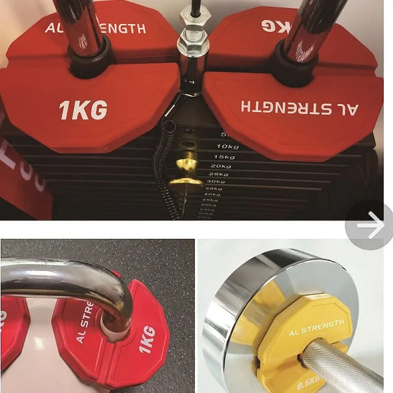 1Pc Gym Micro Plates 0.25/0.5/1 KG Dumbbell Fractional Weight Plate Rubber Fractional Weight Plates Add-On Change Weight Plate